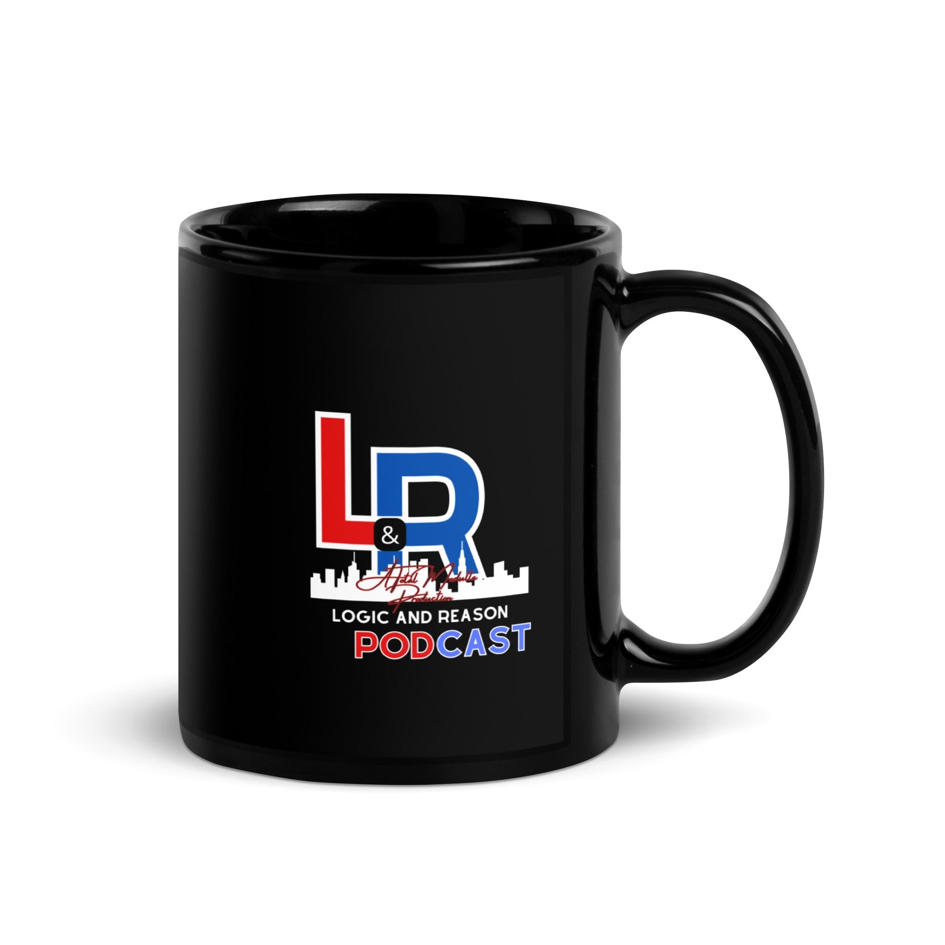 Logic and Reason Black Mug